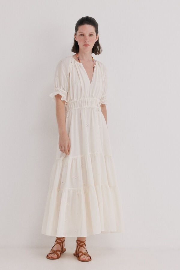 Hoss Intropia Alana. Vestido midi Branco