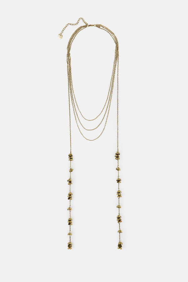 Hoss Intropia Luisa. Colar gravata banhado a ouro Dourado