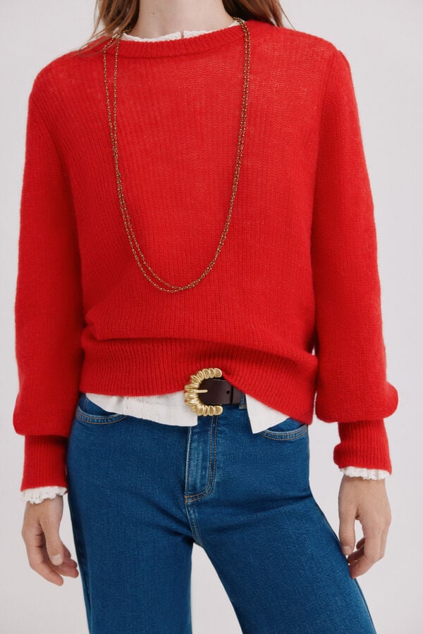 Hoss Intropia Iciar. Jersey de punto rojo