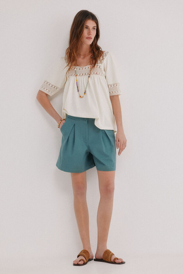 Hoss Intropia Bermuda curta Paulina Azul