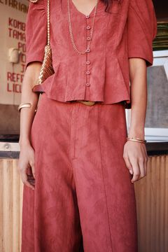 Hoss Intropia Pelia. Calça jacquard Vermelho