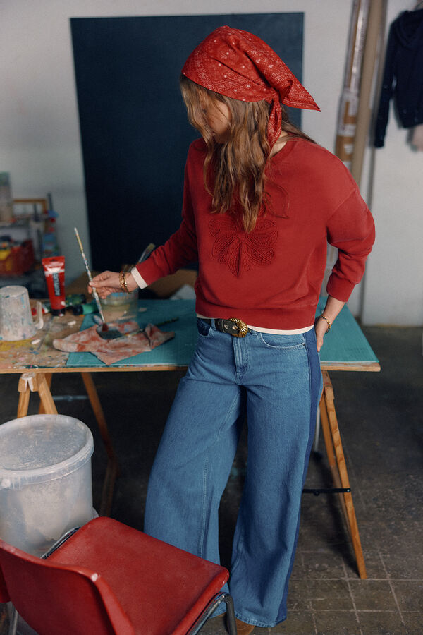 Hoss Intropia Miranda. Len&ccedil;o tipo bandana Vermelho