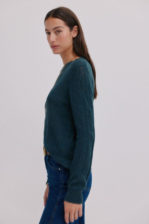 Hoss Intropia Isabella. Jersey calado Gris