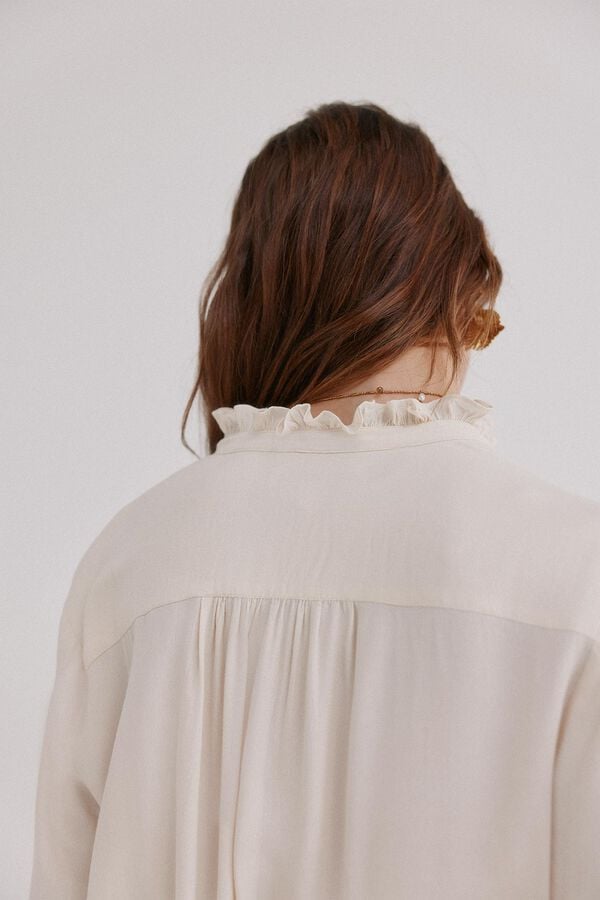 Hoss Intropia Clementine. Blusa manga comprida Ecru