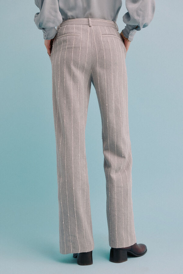 Hoss Intropia Penny. Pantal&oacute;n a rayas Gris
