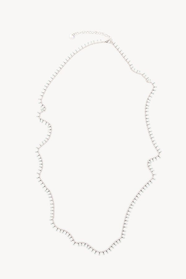 Hoss Intropia Liza. Collar largo mini monedas Gris