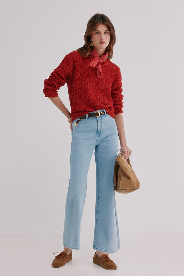 Hoss Intropia B&aacute;rbara. Jeans perna larga Azul