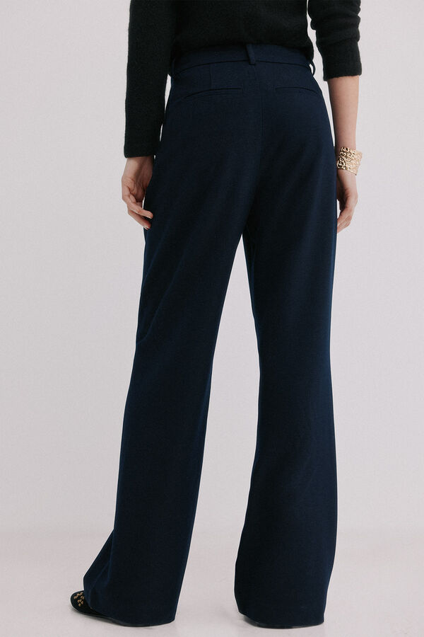 Hoss Intropia Peggy. Calças com pregas Azul