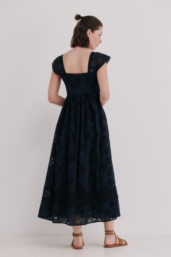 Hoss Intropia Abril. Vestido calado Preto