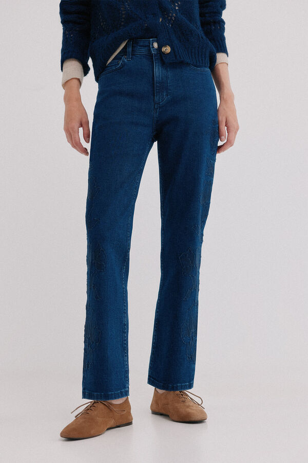 Hoss Intropia Bridgite. Jeans bootcut Azul