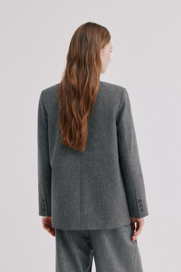 Hoss Intropia Elionor.Blazer sin solapa Marron