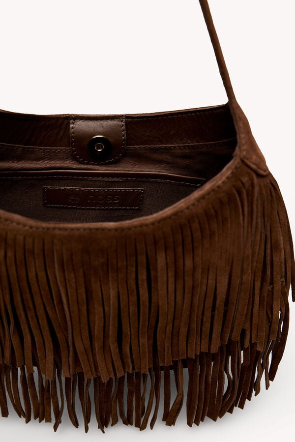 Hoss Intropia Noelia. Mala com franjas Castanho