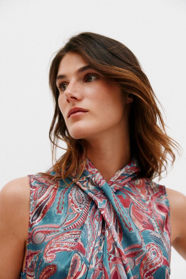 Hoss Intropia Gadea. Top halter estampado Multicolorido