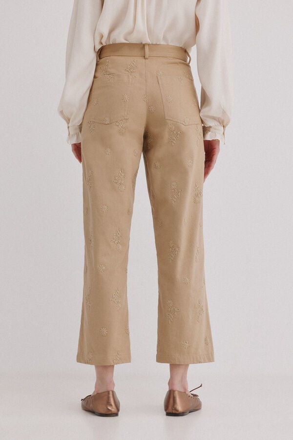 Hoss Intropia Paz. Cal&ccedil;as wide leg Beige