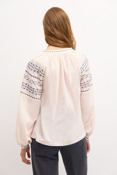 Hoss Intropia Cenille. Blusa bordada Marfil