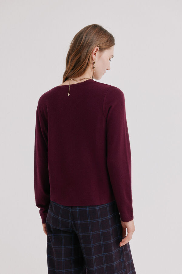 Hoss Intropia Idalia. Jersey drapeado Morado