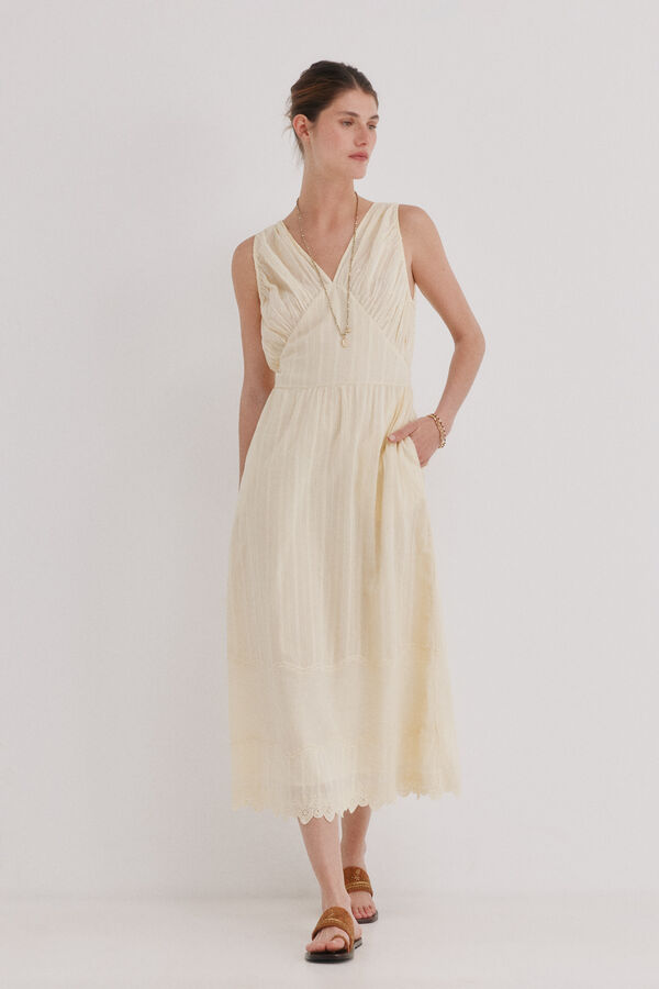 Hoss Intropia Adeline. Vestido fluido Dourado