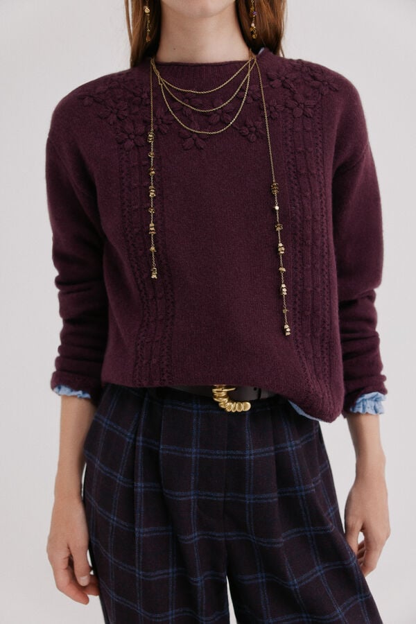 Hoss Intropia Ilitia. Jersey de punto Vino