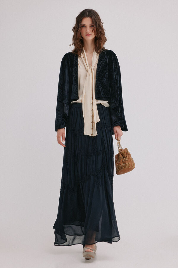 Hoss Intropia Ellen. Casaco de veludo Preto