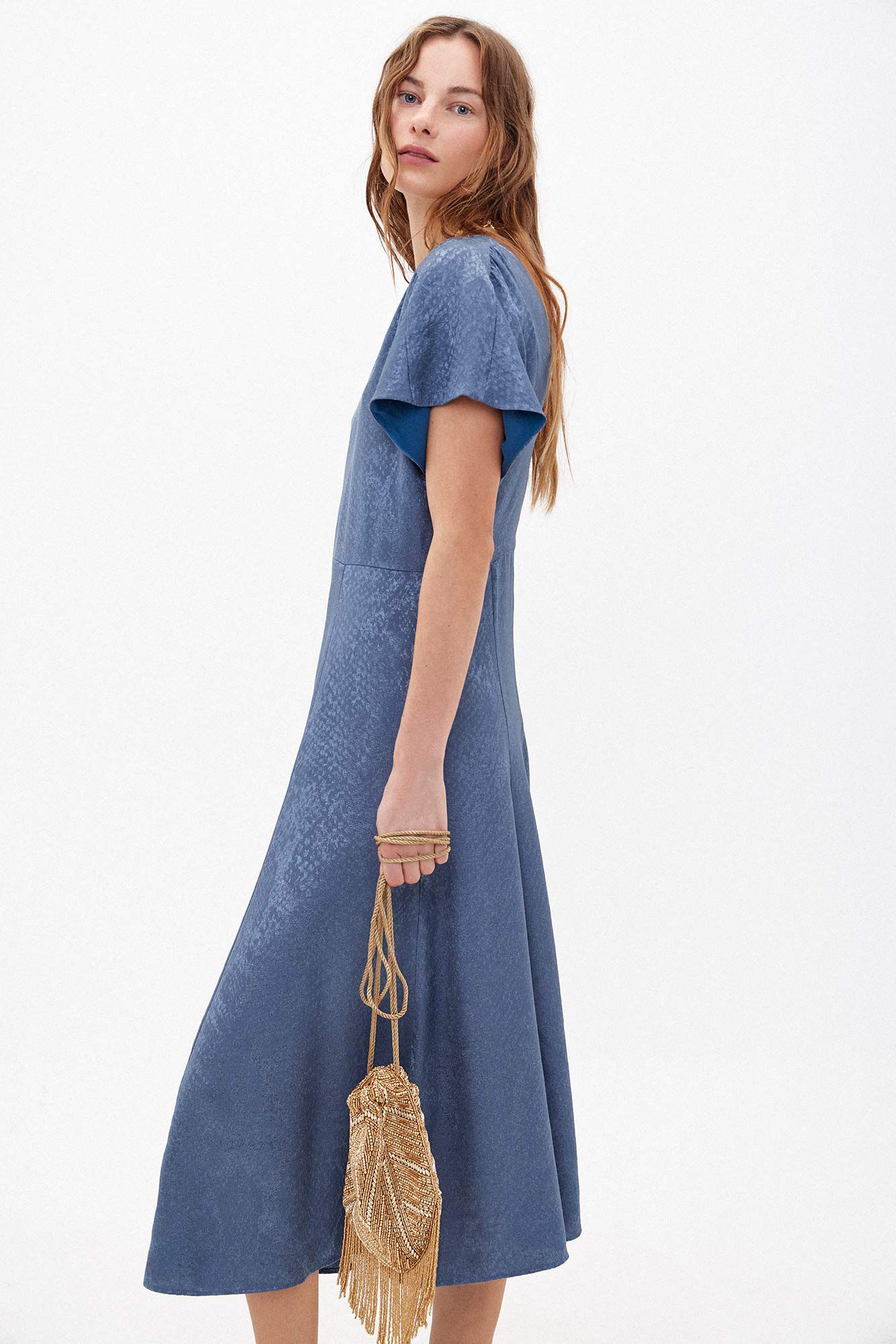Vestido deals midi violeta