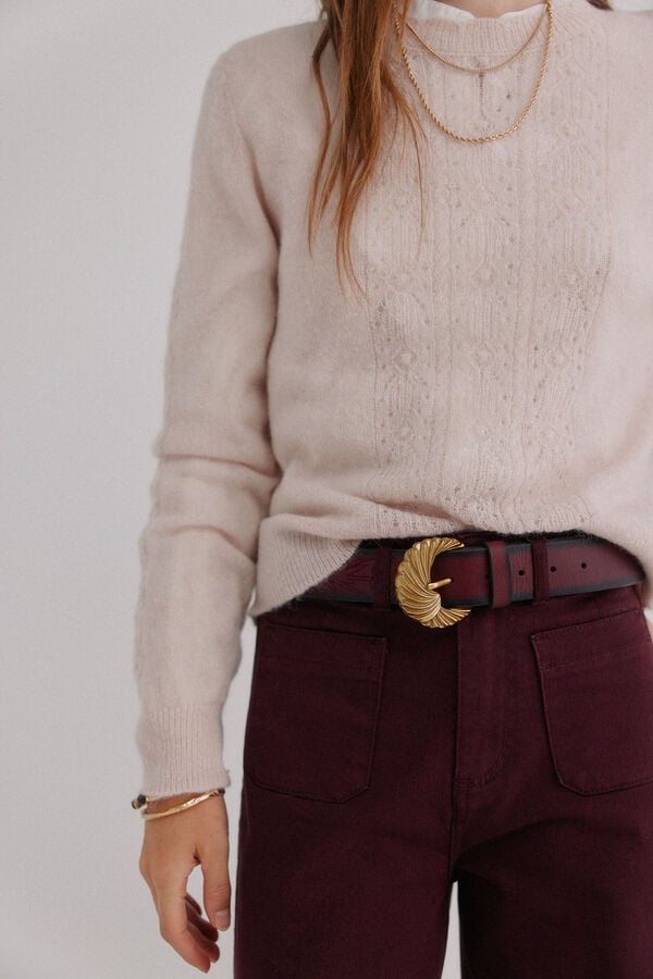 Hoss Intropia Isabella. Jersey calado Lila