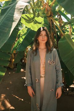 Hoss Intropia Eloise. Kimono Bordado Azul