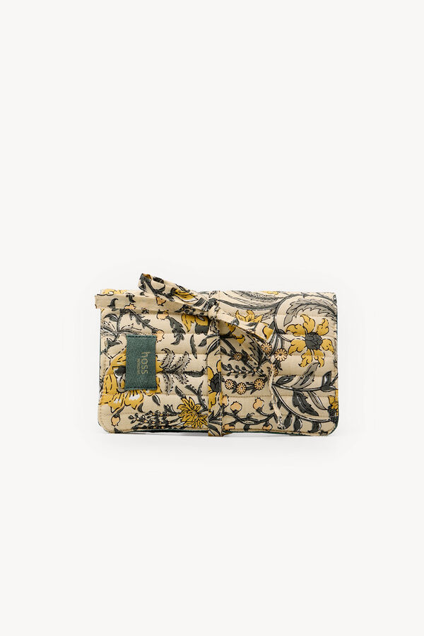Hoss Intropia Maite. Joyero de algodón estampado Marfil