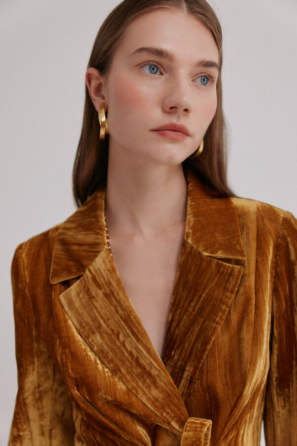 Hoss Intropia Erin. Blazer com laçada Dourado