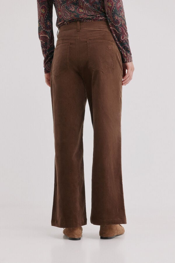 Hoss Intropia Prunela.Pantal&oacute;n tiro medio Gris