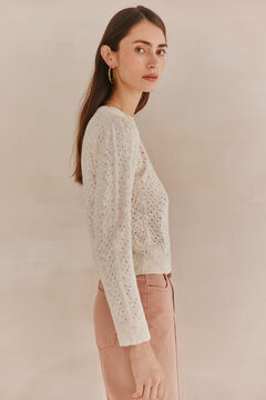 Hoss Intropia Saray. Jersey cuello redondo Marfil