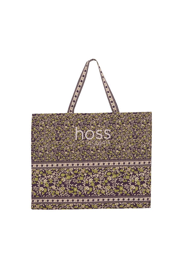 Hoss Intropia Naomi. Mala estampada em algod&atilde;o Multicolorido