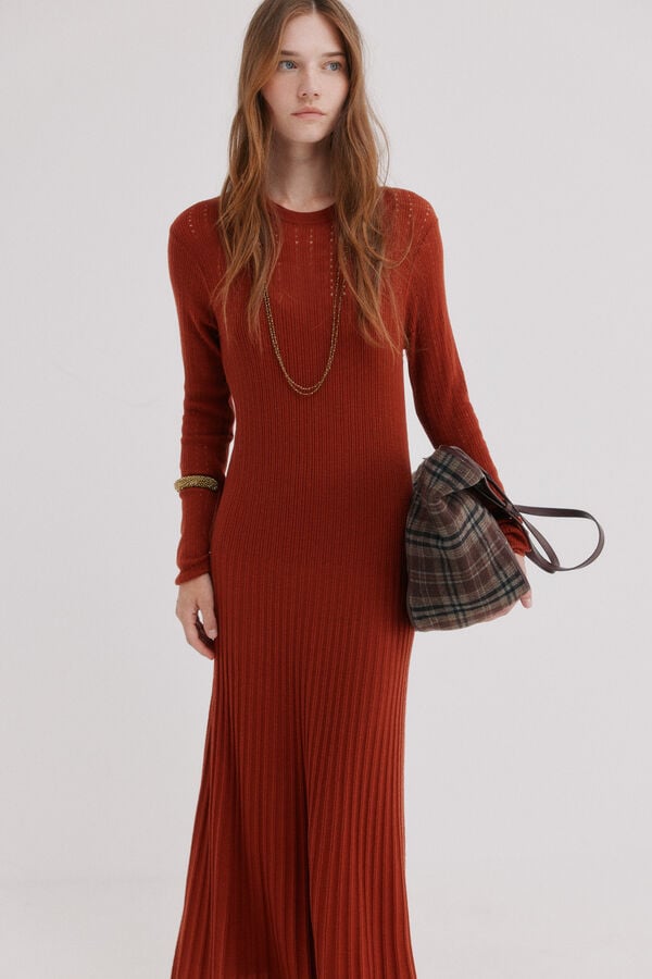 Hoss Intropia Annia.Vestido punto Marron