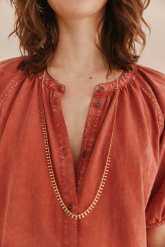 Hoss Intropia Fiona. Camiseta blusa Vermelho