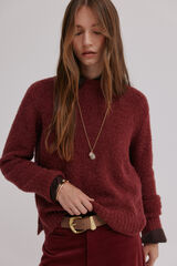 Hoss Intropia Irati. Jersey de bouclé Granate