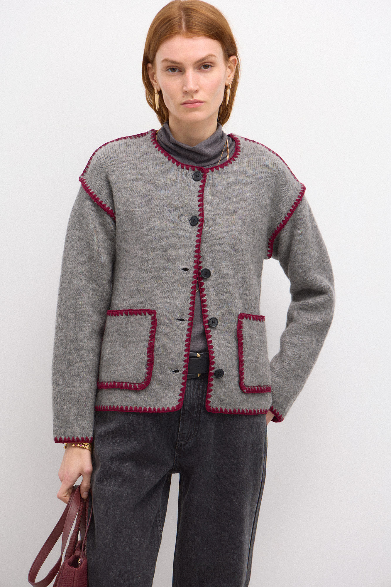 Hoss intropia Chaqueta de punto bordada Cárdigans de