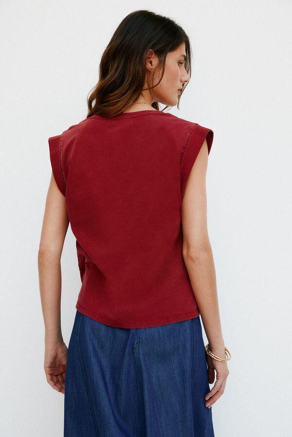 Hoss Intropia Mónica. Camiseta plissada Granada