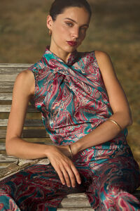 Hoss Intropia Gadea. Top halter estampado Multicolor