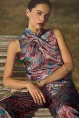 Hoss Intropia Gadea. Top halter estampado Multicolor