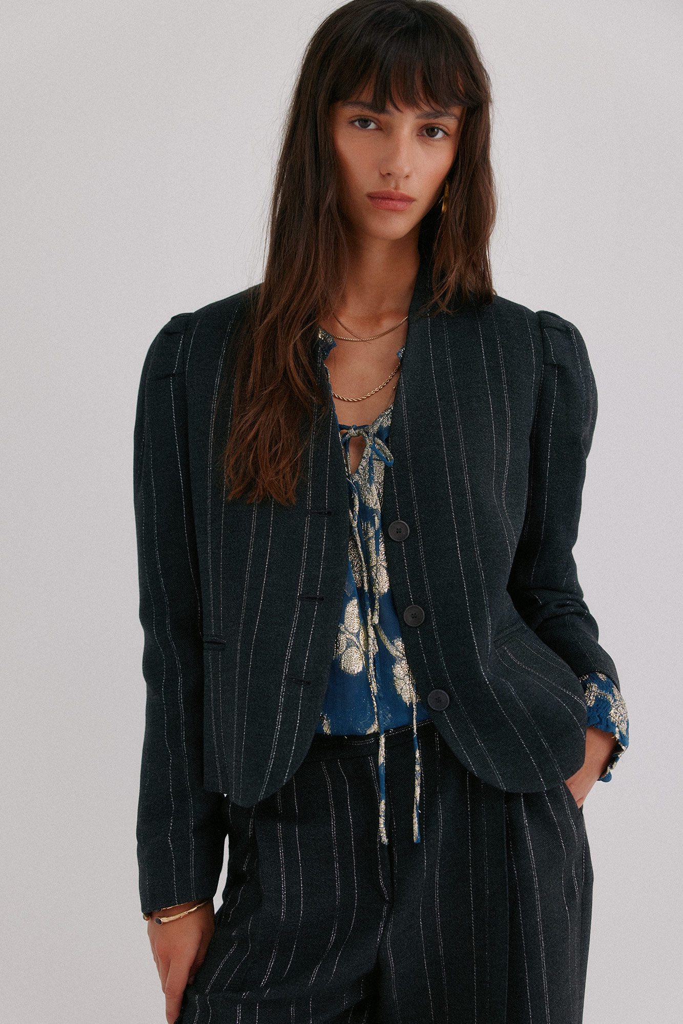 Hoss Intropia Estela. Blazer a rayas