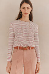 Hoss Intropia Fabia. Camiseta marinera Coral