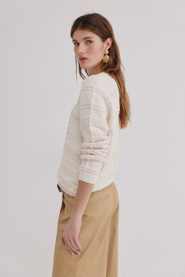 Hoss Intropia Iseult. Jersey con textura Marfil