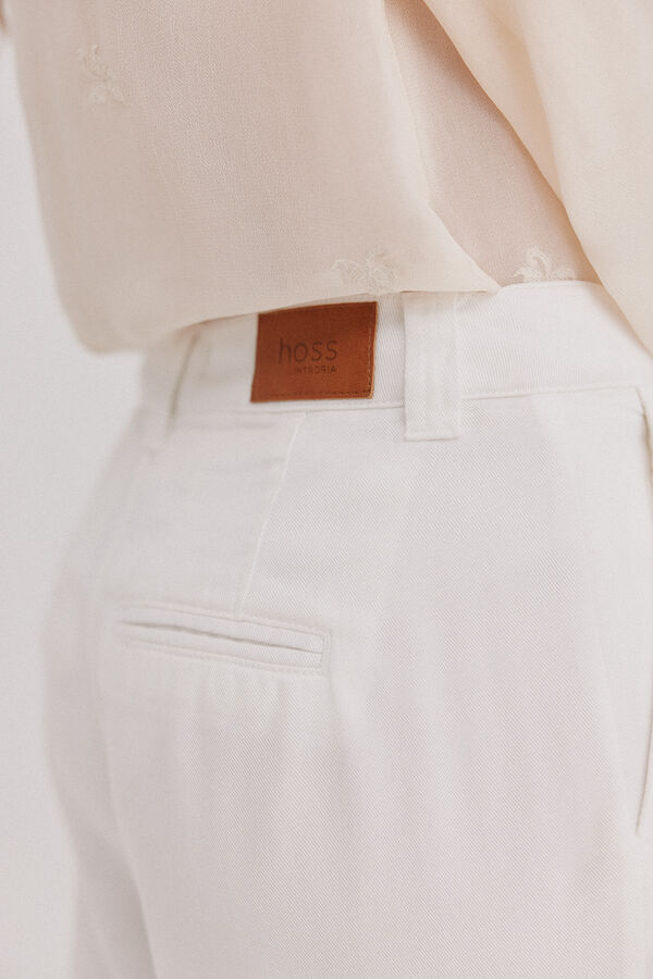 Hoss Intropia Bloom. Denim tencel Blanco