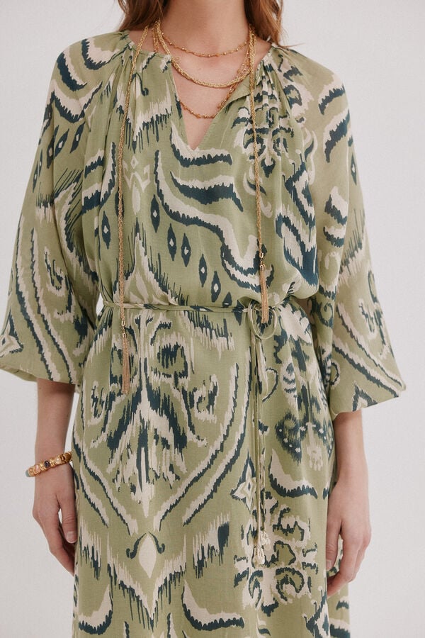 Hoss Intropia Amina. Vestido comprido estampado Verde