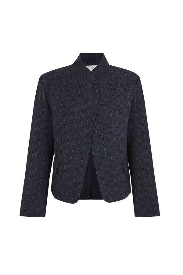 Hoss Intropia Edda. Blazer cropped Azul