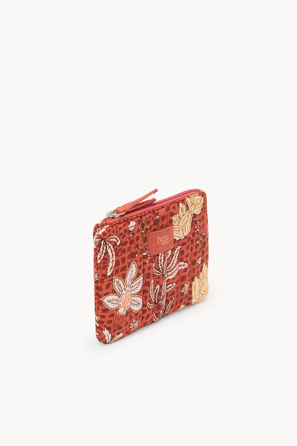 Hoss Intropia Nicole. Cartera de algodón estampada Rosa