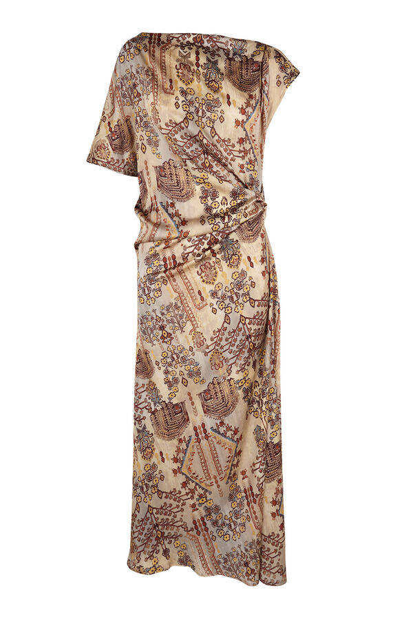 Hoss Intropia Rocio. Vestido estampado nudo. Estampado Beige