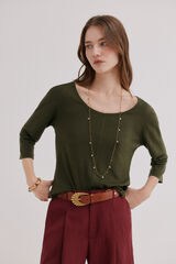 Hoss Intropia Mona. T-shirt gola redonda Verde