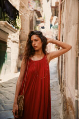 Hoss Intropia Arlet. Vestido comprido Vermelho