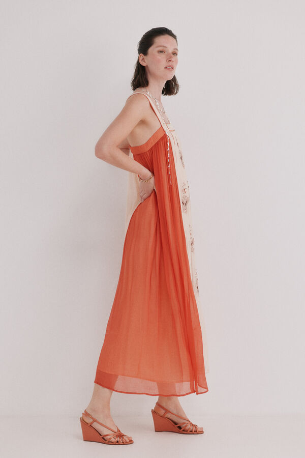Hoss Intropia Asela. Vestido con abalorios Coral