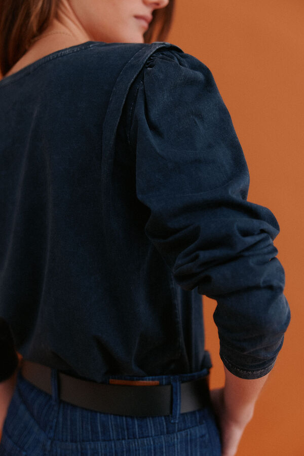 Hoss Intropia Maialen. T-shirt com efeito lavado Preto